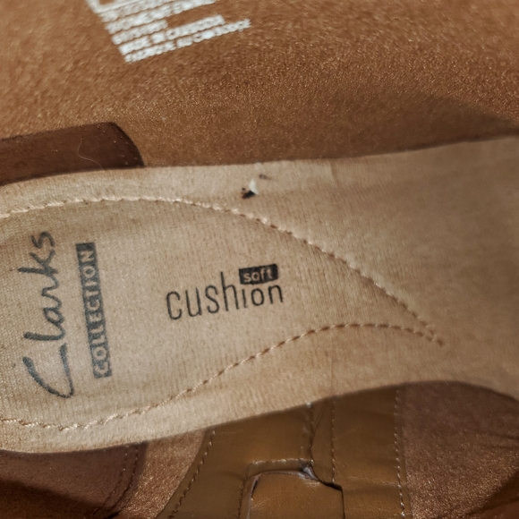 Clarks Brown Zip-Up Ankle Booties Boots Women's Size 7.5M - Picture 9 of 9